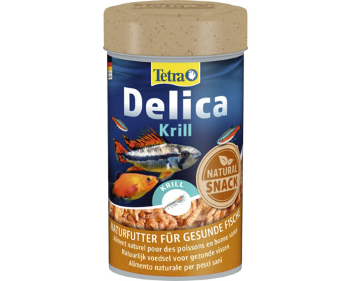 Tetra Delica Krill Fischfutter Dose, naturbelassenes Ergänzungsfuttermittel für Zierfische