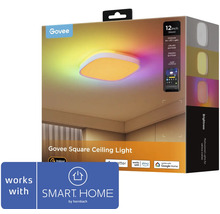 Plafonnier LED carré Govee compatible Smart Home dans emballage produit
