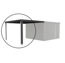 Elément d extension pour abri de jardin comme carport ou couverture de terrasse avec deux poteaux de soutien