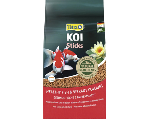 Tetra Pond Koi Sticks Fischfutter für Koikarpfen im 50 Liter Beutel