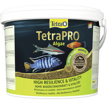 TetraPRO Algae Fischfutter Premium Hauptfutter mit Algen und Präbiotika für Aquarienfische im Eimer