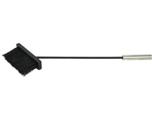 Kaminbesen mit langem Stiel und Metallgriff für die Reinigung von Kaminen und Öfen.