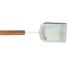 Pelle à cendres en métal avec manche en bois pour le nettoyage des cheminées et des poêles