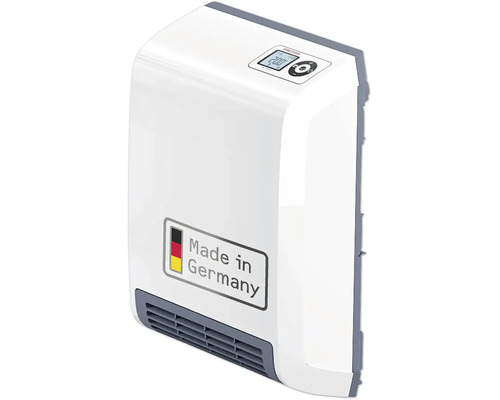 Convecteur mural Stiebel Eltron avec écran LCD et autocollant Made in Germany pour un chauffage efficace