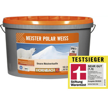 HORNBACH Meister Polar Weiss Innenfarbe 15 Liter mit Stiftung Warentest Testsieger Auszeichnung