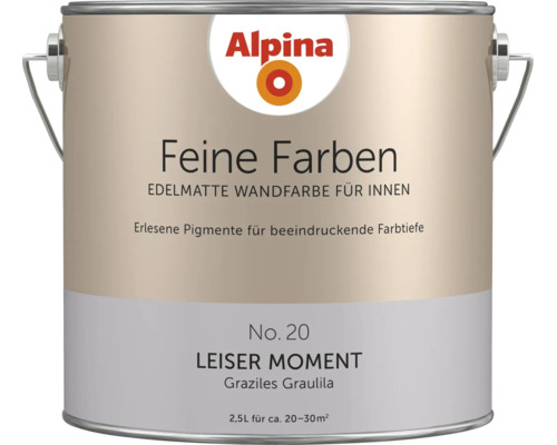 Alpina Feine Farben peinture murale intérieure No. 20 Leiser Moment 2.5 litres pot peinture murale mate