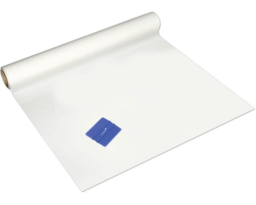 Film adhésif en rouleau avec raclette pour surfaces lisses
