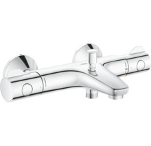 Mitigeur thermostatique de bain Grohe pour montage mural avec sortie de douche et inverseur