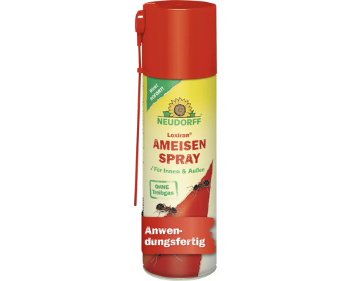 Spray anti-fourmis Neudorff Loxiran pour usage intérieur et extérieur en flacon prêt à l'emploi