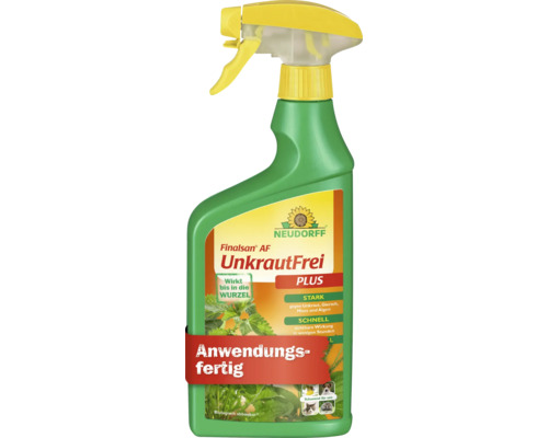 Flacon pulvérisateur Neudorff Finalsan AF UnkrautFrei PLUS pour lutter contre les mauvaises herbes, l'égopode, la mousse et les algues