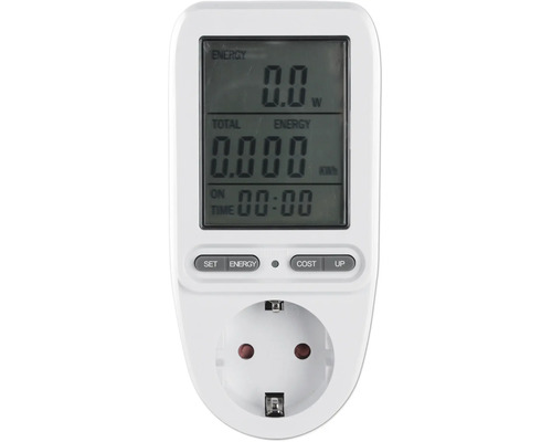 Wattmètre numérique pour prises de courant avec écran LCD pour mesurer la consommation d énergie et les coûts d électricité