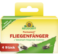 Neudorff Permanent Fliegenfänger 4 Stück zur Bekämpfung von fliegenden Insekten