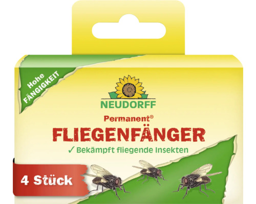Neudorff Permanent attrape mouches 4 pièces pour lutter contre les insectes volants