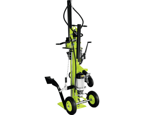 Fendeuse de bûches électrique avec châssis pour une utilisation professionnelle et un traitement efficace du bois de chauffage.