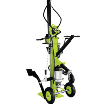 Fendeuse à bois verticale avec moteur électrique et châssis pour fendre efficacement le bois de chauffage.