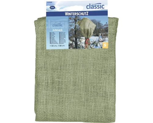 Sac en jute de protection hivernale Videx Classic taille S, 60 par 80 centimètres, pour protéger les plantes en hiver.