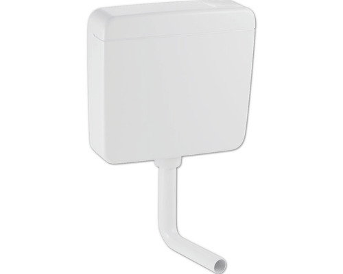 Réservoir de chasse d'eau Geberit AP 127 blanc raccordement en bas à droite 127023111 Réservoir de chasse d''eau apparent en plastique