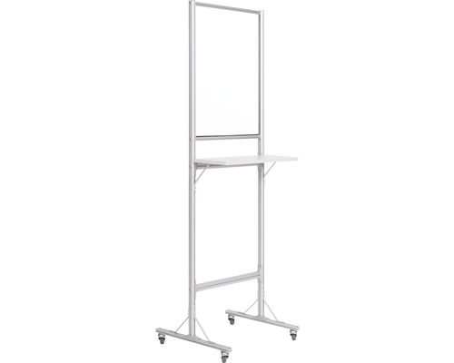 Cloison mobile avec table et roulettes pour solutions d''espaces flexibles