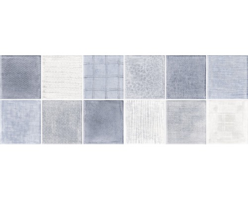 Carrelage décoratif en grès Palermo blue 25 x 70 cm Carreaux de mosaïque avec différents motifs