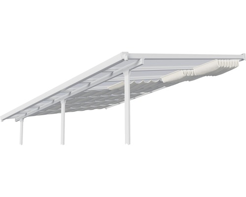 Kit d'ombrage Palram – Canopia pour toutes les toitures pour terrasse de 4,25 m Pergola avec toit en tissu pour protection solaire