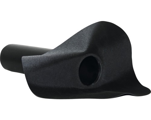 Évacuation de toit/Écoulement pluvial PREMIUMFOL® EPDM 90° pour toit plat rond noir 110 mm Évacuation de toit/Écoulement pluvial PREMIUMFOL® EPDM 90° pour toit plat rond noir 110 mm