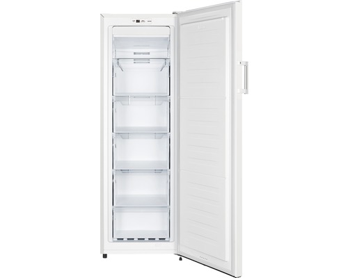 Gefrierschrank mit geöffneter Tür und Schubladen