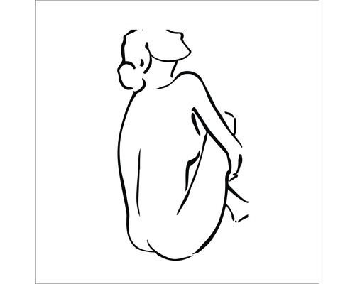 Tableau en verre Figure Lines V 30x30 cm