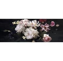 Tableau en verre Barock flowers II 30x80 cm