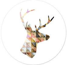 Glasbild rund Deer I Ø 50 cm