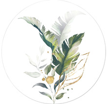 Glasbild rund Palm Leaves III Ø 20 cm