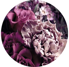Glasbild rund Baroque Flowers VI Ø 50 cm