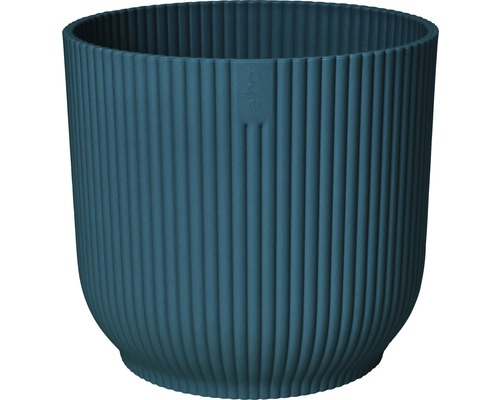 Cache-pot elho Vibes fold plastique Ø 22 cm h 20,1 cm bleu profond