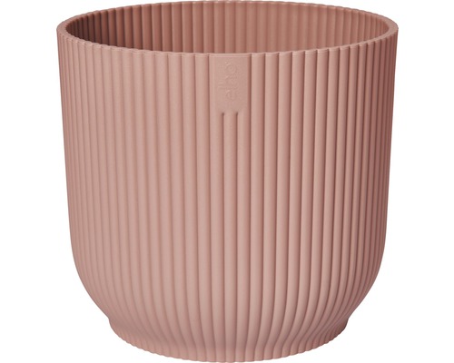 Cache-pot elho Vibes fold plastique Ø 22 cm h 20,2 cm rose tendre Pot de fleurs rainuré en plastique