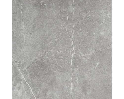 Carrelage sol et mur en grès cérame fin Discreet 80 x 80 x 0,97 cm gris poli