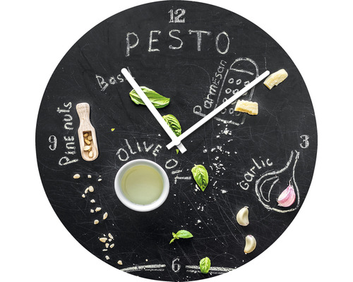 Wanduhr Glas Pesto Ø 40 cm