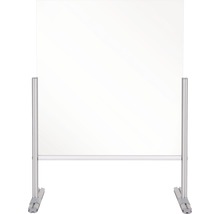 Thekenaufsatz Hygieneschutz Glas silber 90,5x87x42,5 cm