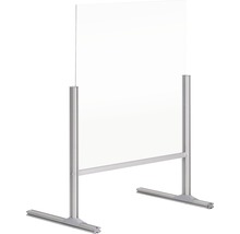 Thekenaufsatz Hygieneschutz Glas silber 90,5x87x42,5 cm