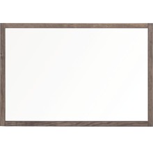 Trennwand Hygieneschutz Glas zum Befestigen am Tisch Holzrahmen rustic 90x60 cm