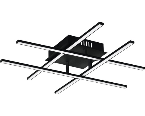 Schwarze LED Deckenleuchte mit kreuzförmigem Design