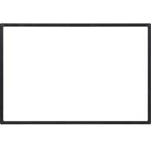 Trennwand Hygieneschutz Glas zum Befestigen am Tisch Alurahmen schwarz 90x60 cm