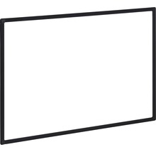 Trennwand Hygieneschutz Glas zum Befestigen am Tisch Alurahmen schwarz 90x60 cm