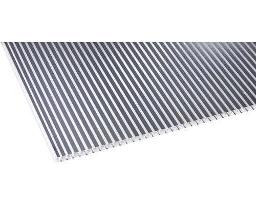 Panneau alvéolé/Entretoise Gutta en polycarbonate 20-16 ZEBRAPLATTE anthracite 2000 x 980 x 16 mm