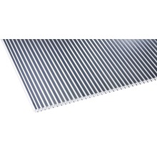 Panneau alvéolé/Entretoise Gutta en polycarbonate 20-16 ZEBRAPLATTE anthracite 4500 mm x 980 mm x 16 mm
