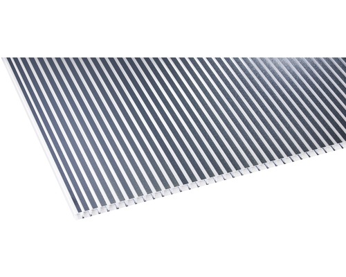 Panneau alvéolé/Entretoise Gutta en polycarbonate 20-16 ZEBRAPLATTE anthracite 4500 x 980 x 16 mm