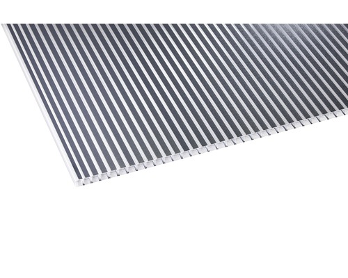 Panneau alvéolé/Entretoise Gutta en polycarbonate 20-16 ZEBRAPLATTE anthracite 6000 x 980 x 16 mm