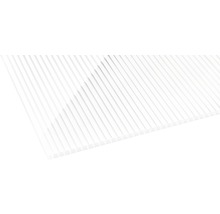 Panneau alvéolé/Entretoise Gutta en polycarbonate 20-16 ZEBRAPLATTE blanc 3500 mm x 980 mm x 16 mm