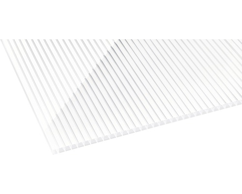 Panneau alvéolé/Entretoise Gutta en polycarbonate 20-16 ZEBRAPLATTE blanc 4000 x 980 x 16 mm