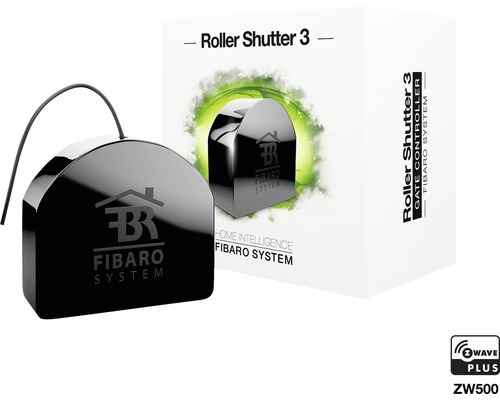 Interrupteur de store FIBARO Roller Shutter 3 Z-Wave Plus avec fonction répéteur compatible avec SMART HOME by hornbach