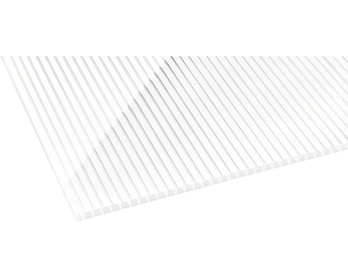 Panneau alvéolé/Entretoise Gutta en polycarbonate 20-16 ZEBRAPLATTE blanc 4500 x 980 x 16 mm