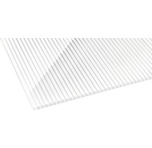 Panneau alvéolé/Entretoise Gutta en polycarbonate 20-16 ZEBRAPLATTE blanc 5000 mm x 980 mm x 16 mm